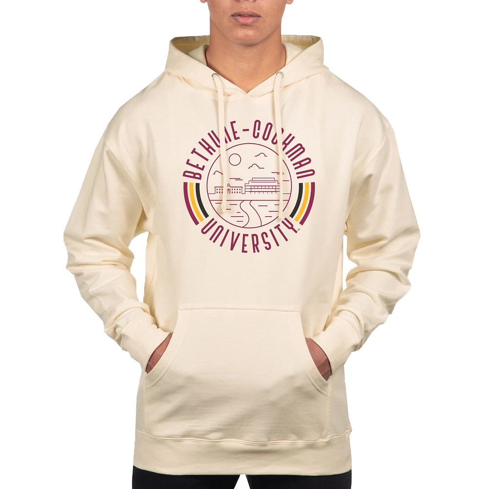 Men's Uscape Apparel Cream Bethune-Cookman Wildcats Standard Pullover Hoodie