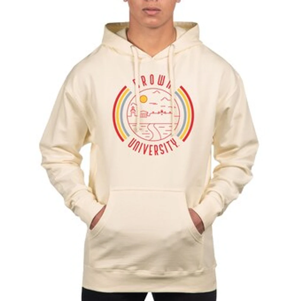 Men's Uscape Apparel Cream Brown Bears Standard Pullover Hoodie