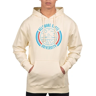 Men's Uscape Apparel Cream Delaware State Hornets Standard Pullover Hoodie
