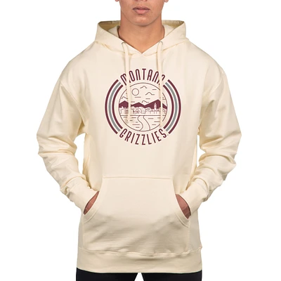 Men's Uscape Apparel Cream Montana Grizzlies Standard Pullover Hoodie