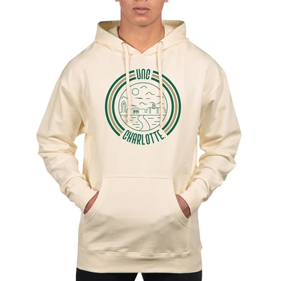 Men's Uscape Apparel Cream Charlotte 49ers Standard Pullover Hoodie