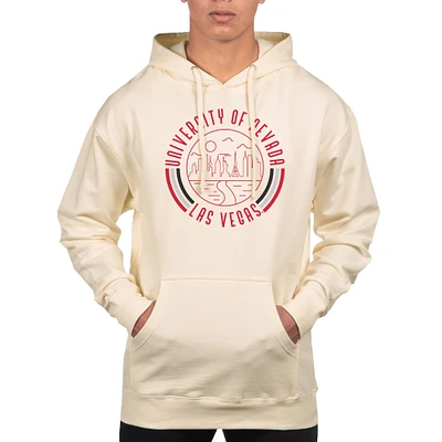 Men's Uscape Apparel Cream UNLV Rebels Standard Pullover Hoodie
