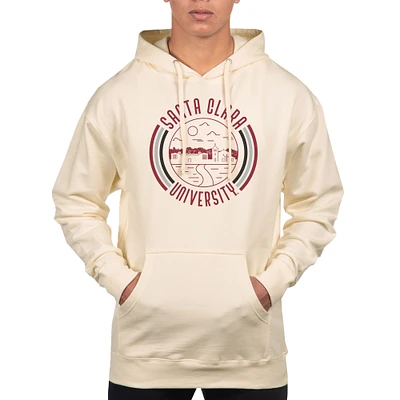 Men's Uscape Apparel Cream Santa Clara Broncos Standard Pullover Hoodie