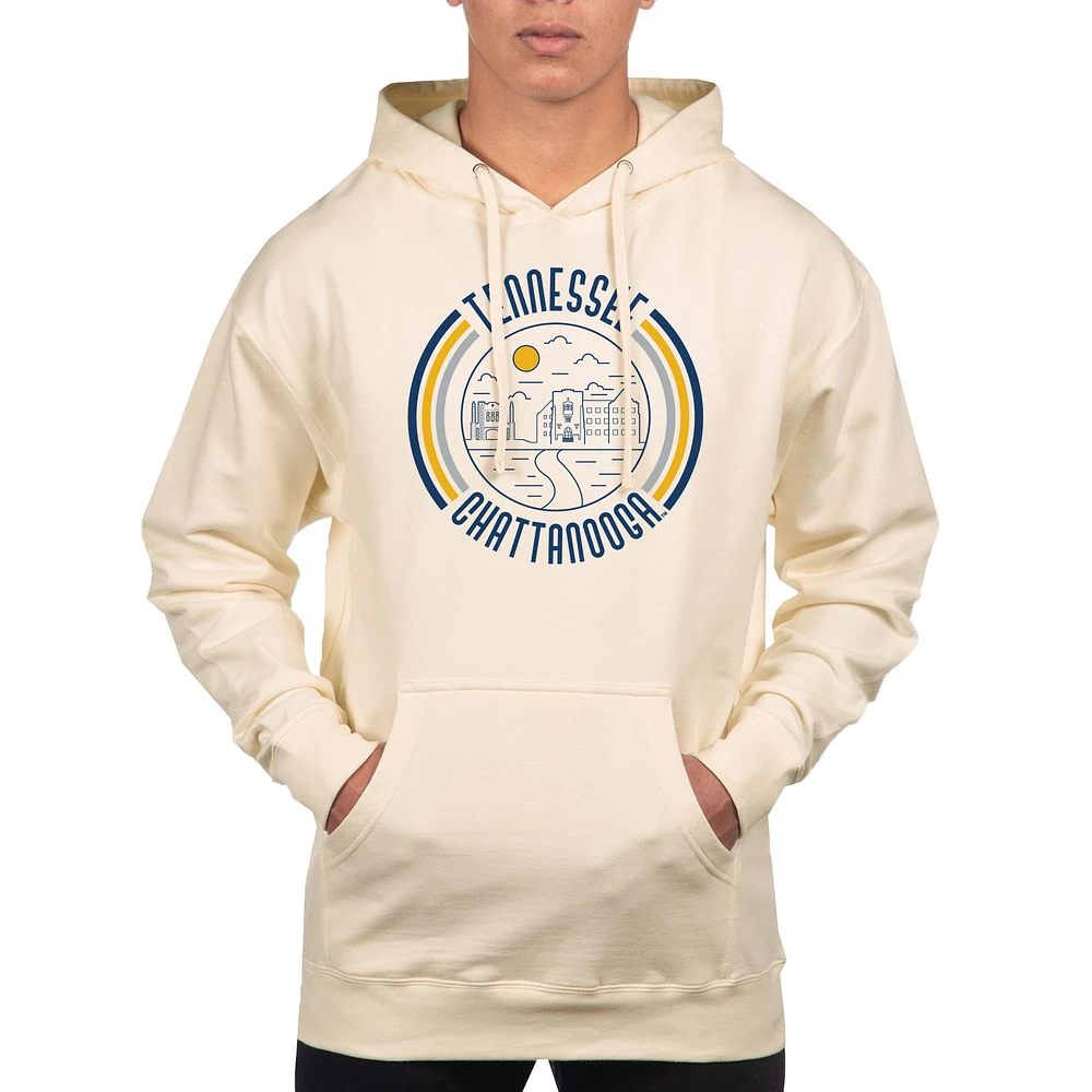 Men's Uscape Apparel Cream Tennessee Chattanooga Mocs Standard Pullover Hoodie