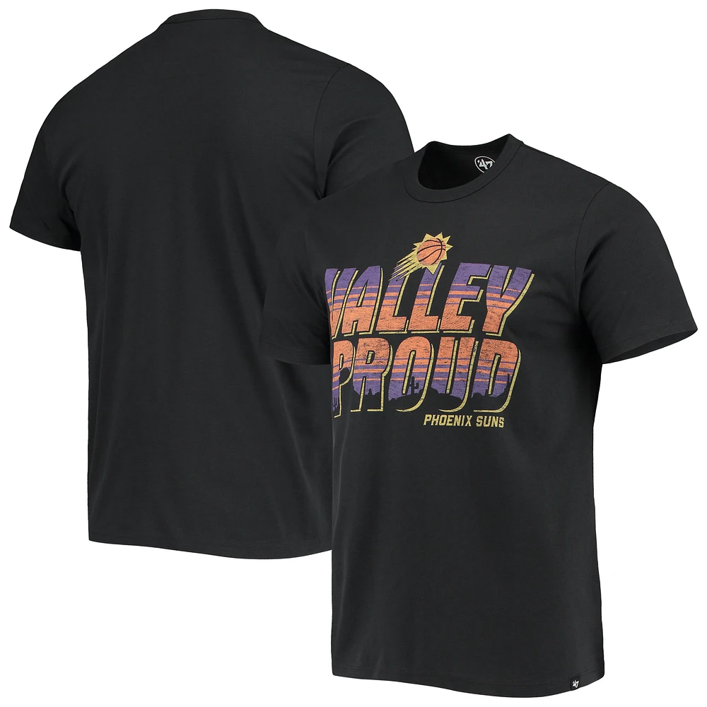 Men's '47 Black Phoenix Suns Hometown Regional Valley Proud T-Shirt