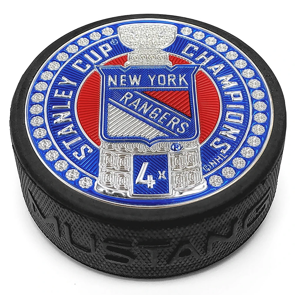 New York Rangers 4-Time Stanley Cup Champions 3'' Dynasty Trimflexx Puck