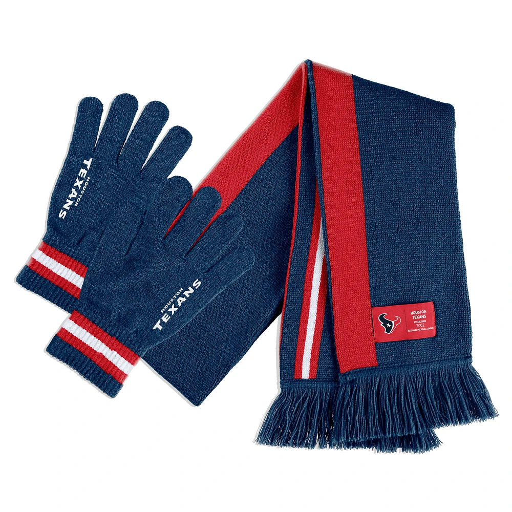 WEAR by Erin Andrews Houston Texans Scarf and Glove Set