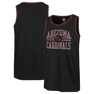 Men's '47 Black Arizona Cardinals Winger Franklin Tank Top