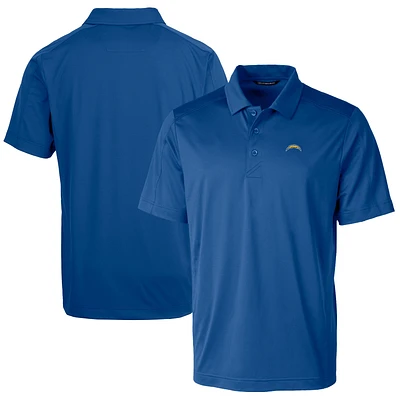 Men's Cutter & Buck Royal Los Angeles Chargers Prospect Textured Stretch Big Tall Polo