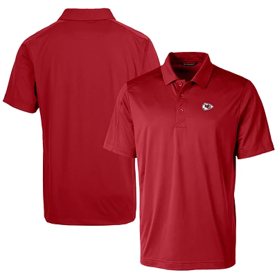 Men's Cutter & Buck Red Kansas City Chiefs Logo Prospect Textured Stretch Polo