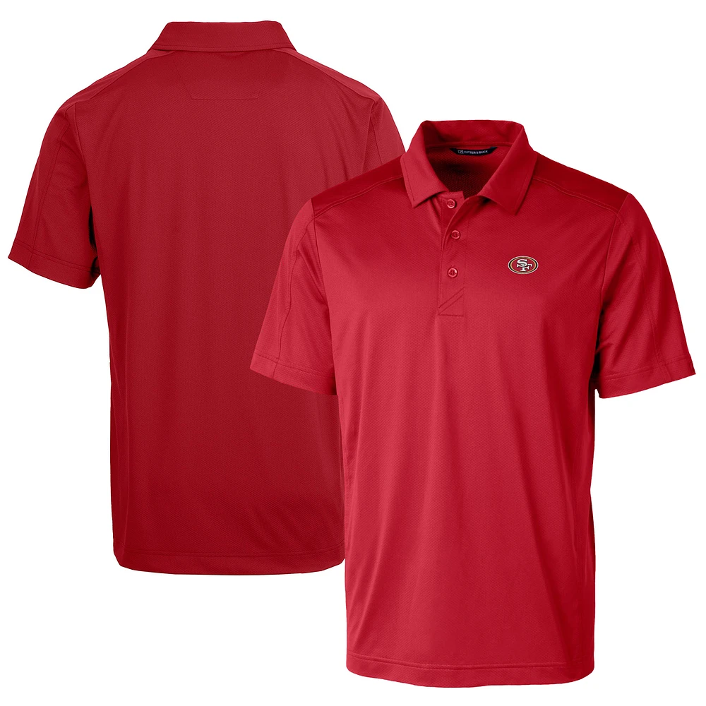 Men's Cutter & Buck Scarlet San Francisco 49ers Prospect Textured Stretch Polo
