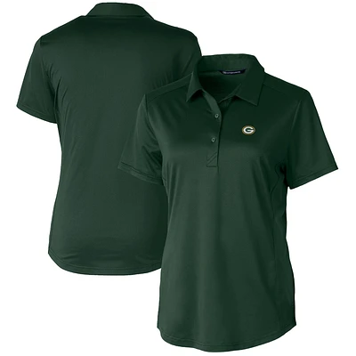 Women's Cutter & Buck Hunter Green Bay Packers Prospect Textured Stretch Polo