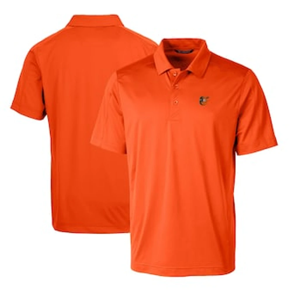 Men's Cutter & Buck Orange Baltimore Orioles Prospect Textured Stretch Polo