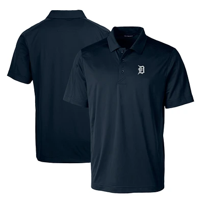 Men's Cutter & Buck Navy Detroit Tigers Prospect Textured Stretch Polo