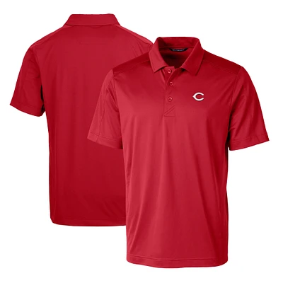 Men's Cutter & Buck Red Cincinnati Reds Prospect Textured Stretch Polo