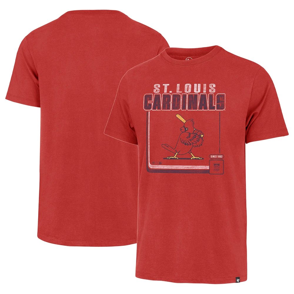 Men's '47 Red St. Louis Cardinals Cooperstown Collection Borderline Franklin T-Shirt