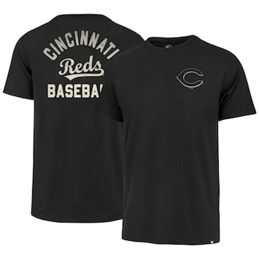 Men's '47 Black Cincinnati Reds Turn Back Franklin T-Shirt