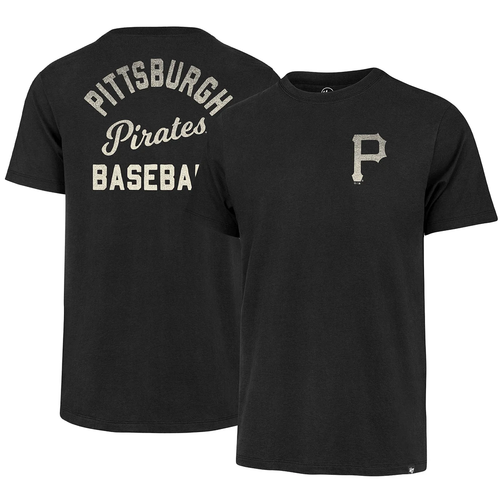 Men's '47 Black Pittsburgh Pirates Turn Back Franklin T-Shirt