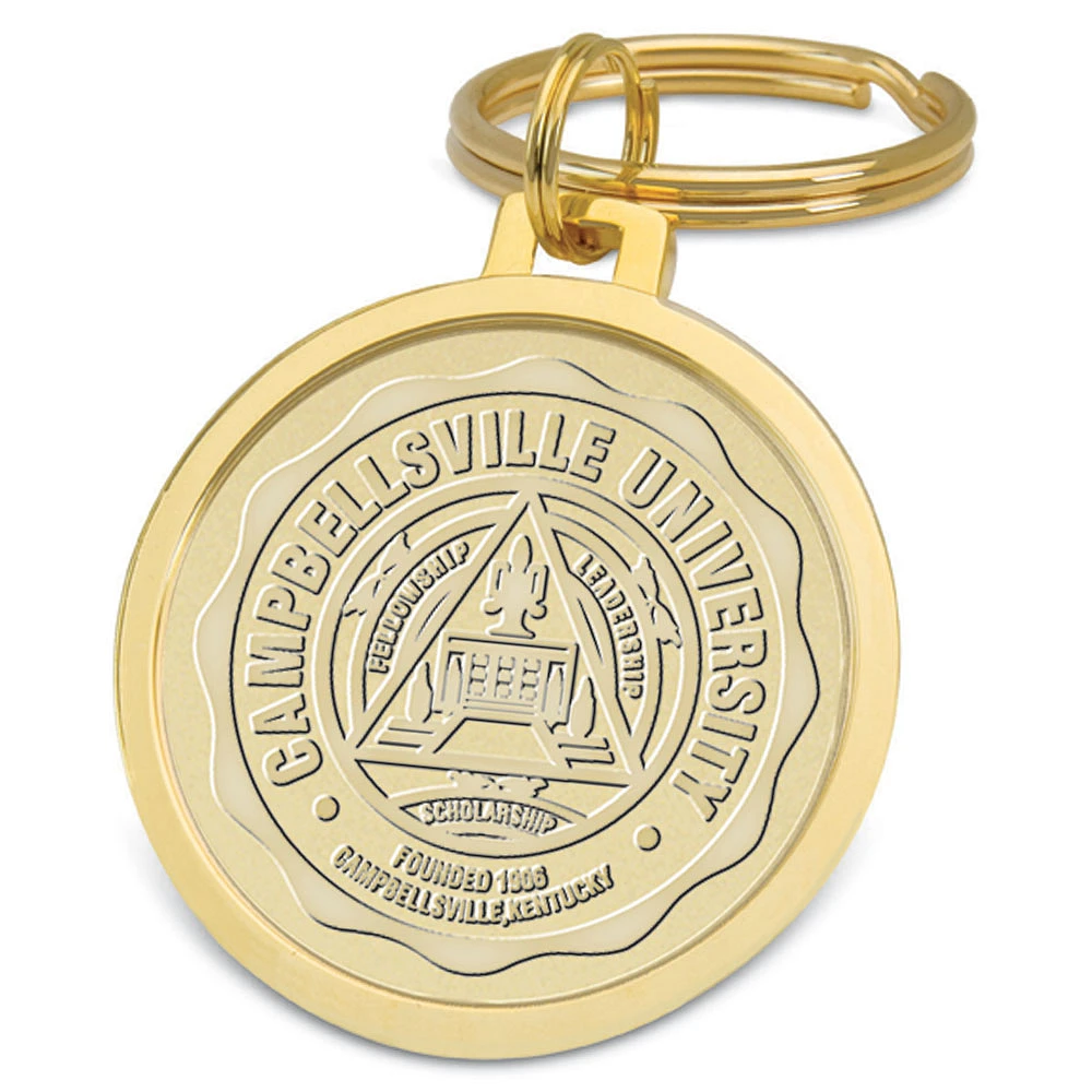 Gold Campbellsville Tigers Split-Wire Key Ring