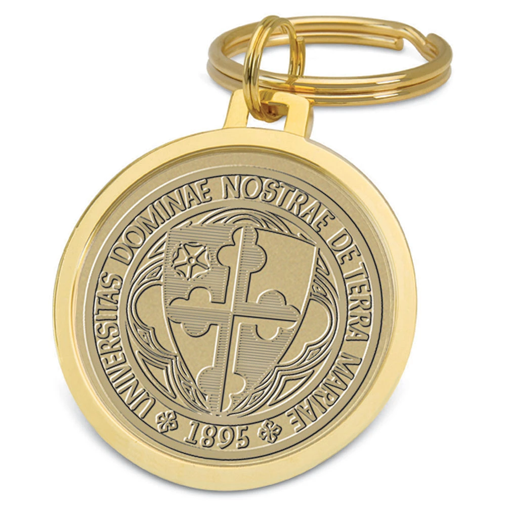 Gold Notre Dame of Maryland Gators Split-Wire Key Ring