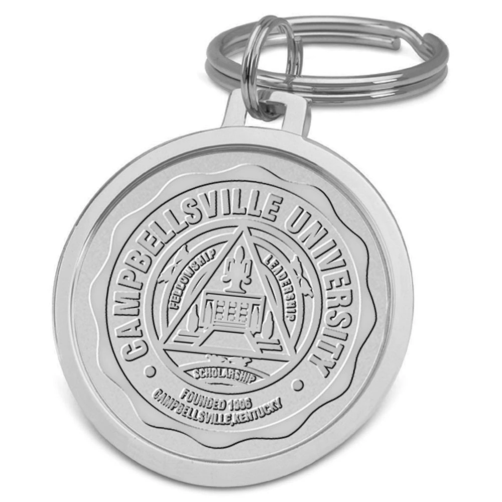 Silver Campbellsville Tigers Split-Wire Key Ring