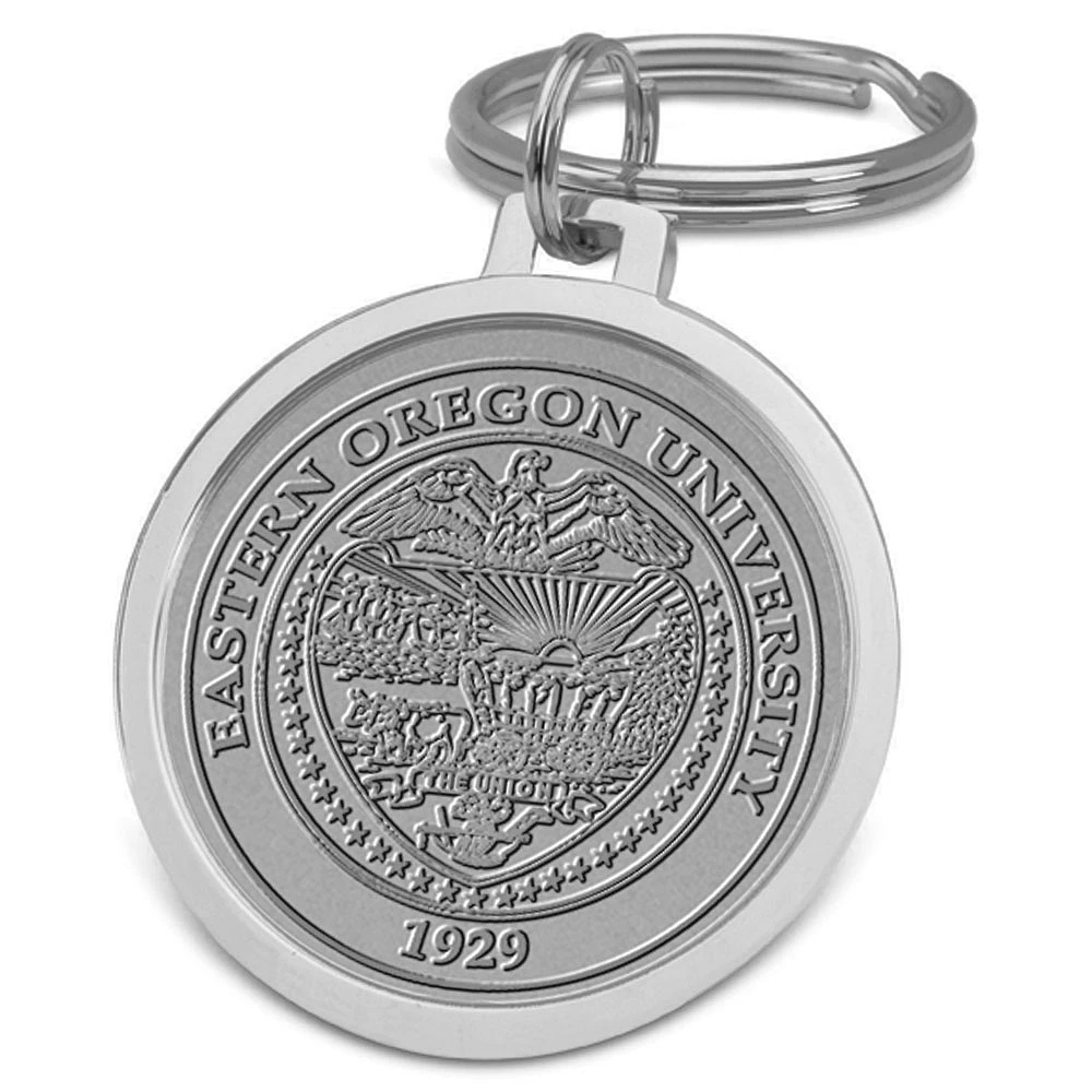 Silver Eastern Oregon Mountaineers Split-Wire Key Ring