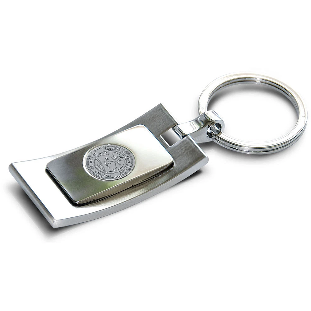 Silver Roberts Wesleyan Redhawks Key Ring