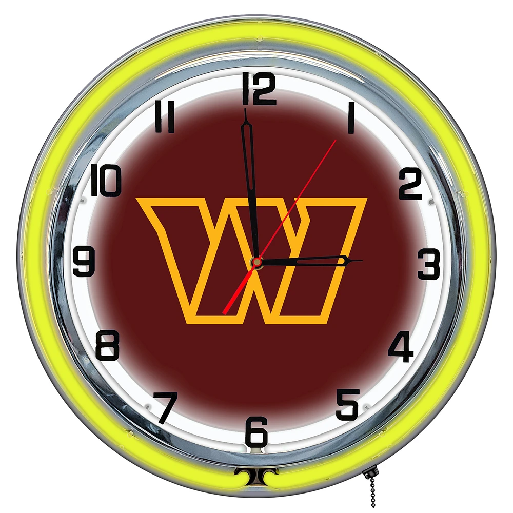 Imperial Washington Commanders 18'' Neon Clock