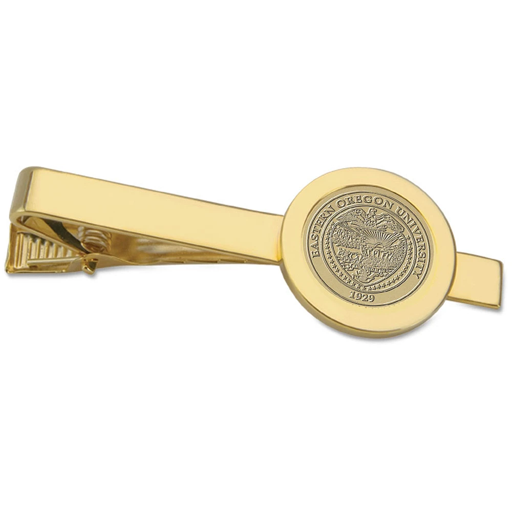 Gold Eastern Oregon Mountaineers Logo Tie Bar