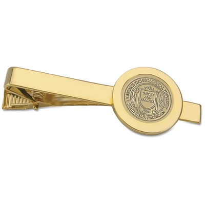 Gold Lawrence Technological University Blue Devils Logo Tie Bar