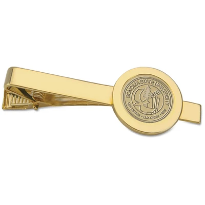 Gold Sonoma State Seawolves Logo Tie Bar
