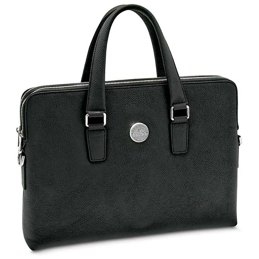 Women's Silver Roberts Wesleyan Redhawks Leather Briefcase