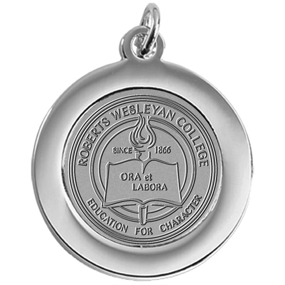 Silver Roberts Wesleyan Redhawks Team Pendant