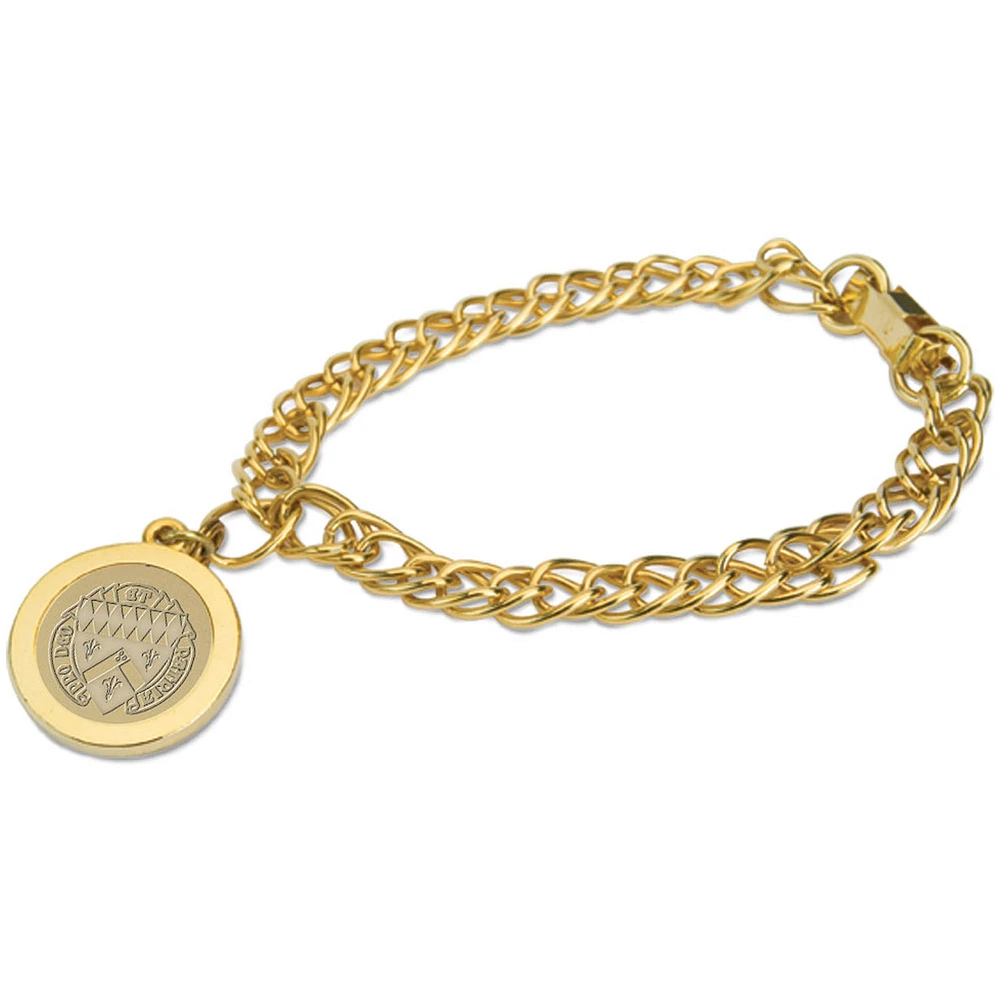 Gold Loras College Duhawks Charm Bracelet