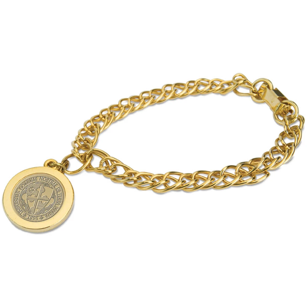Gold Notre Dame of Maryland Gators Charm Bracelet
