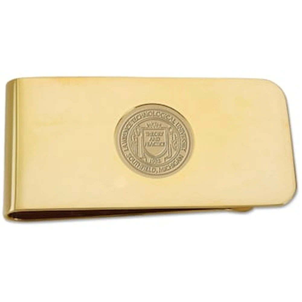 Gold Lawrence Technological University Blue Devils Money Clip