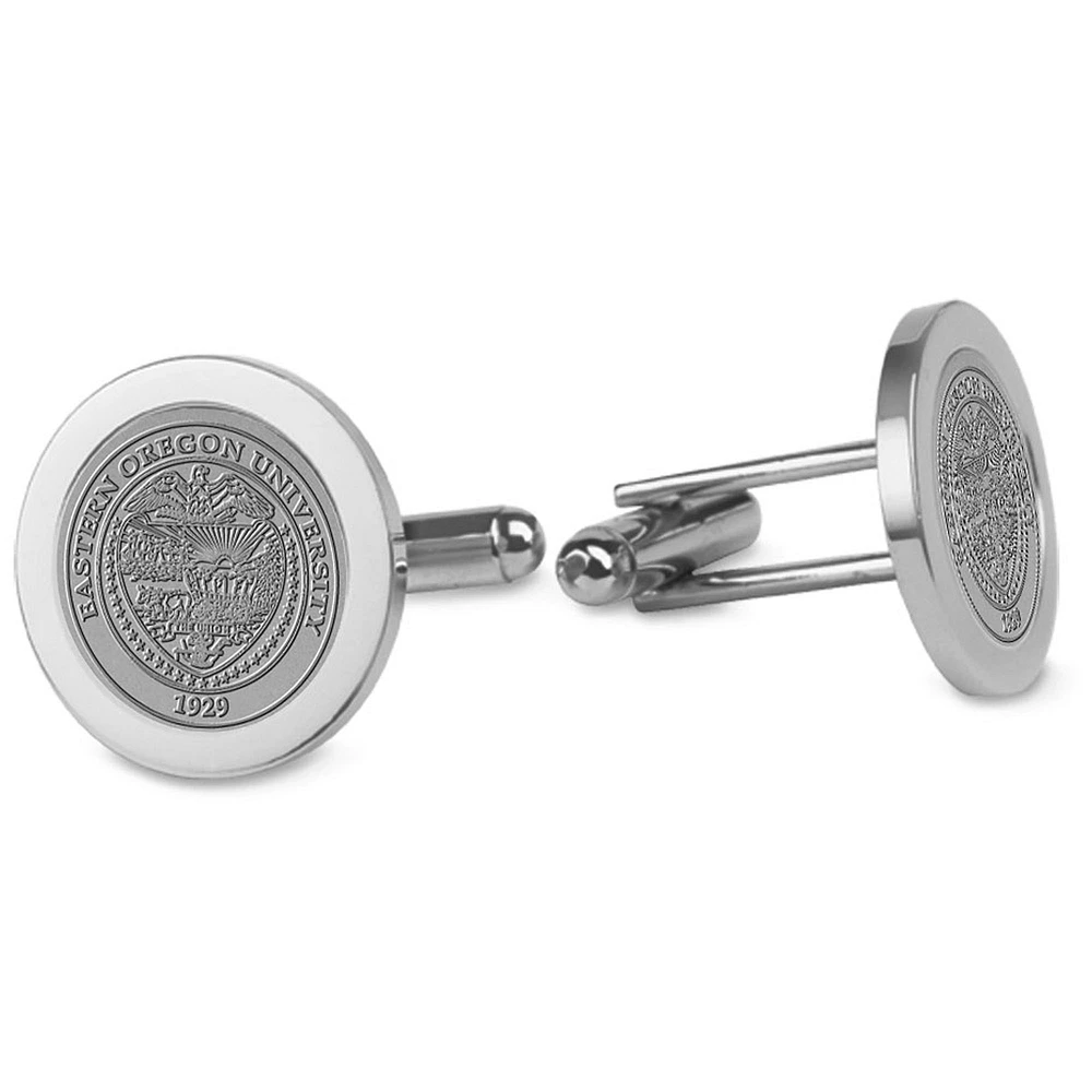 Silver Eastern Oregon Mountaineers Cufflinks