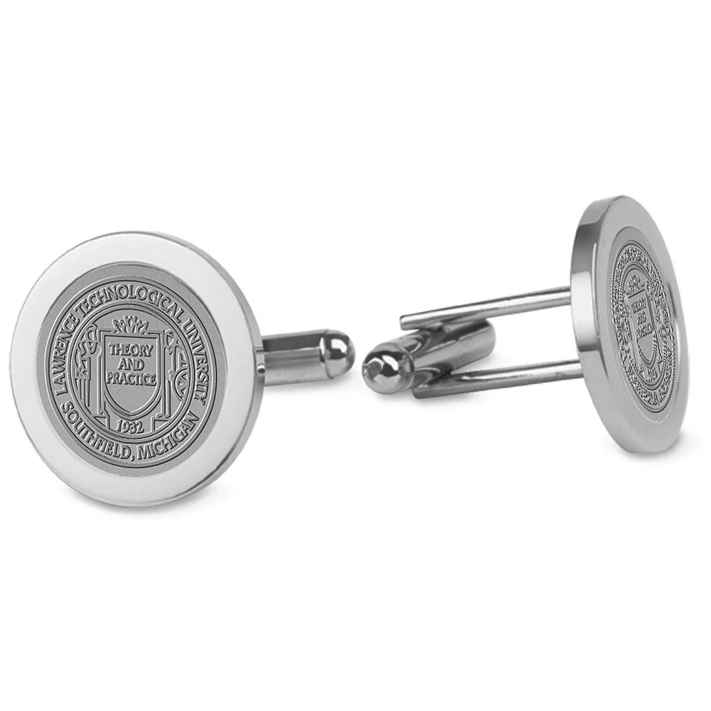 Silver Lawrence Technological University Blue Devils Cufflinks