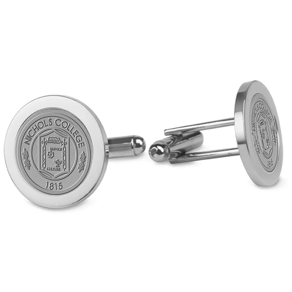Silver Nichols College Bison Cufflinks