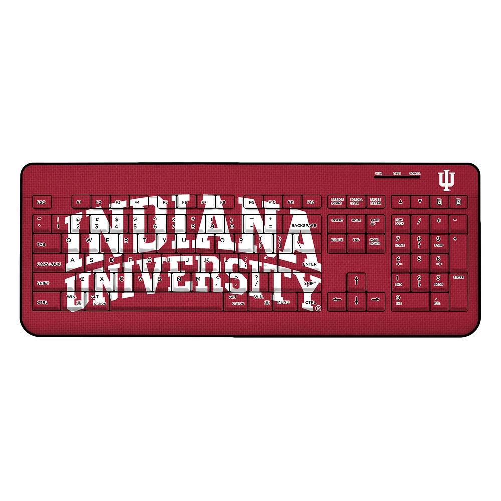 Indiana Hoosiers Solid Design Wireless Keyboard
