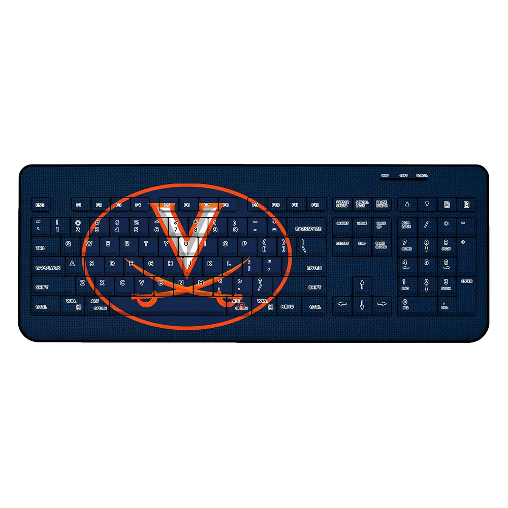 Virginia Cavaliers Solid Design Wireless Keyboard