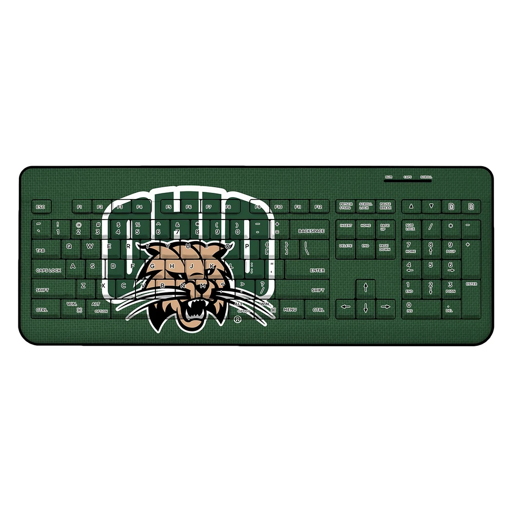 Ohio Bobcats Solid Design Wireless Keyboard