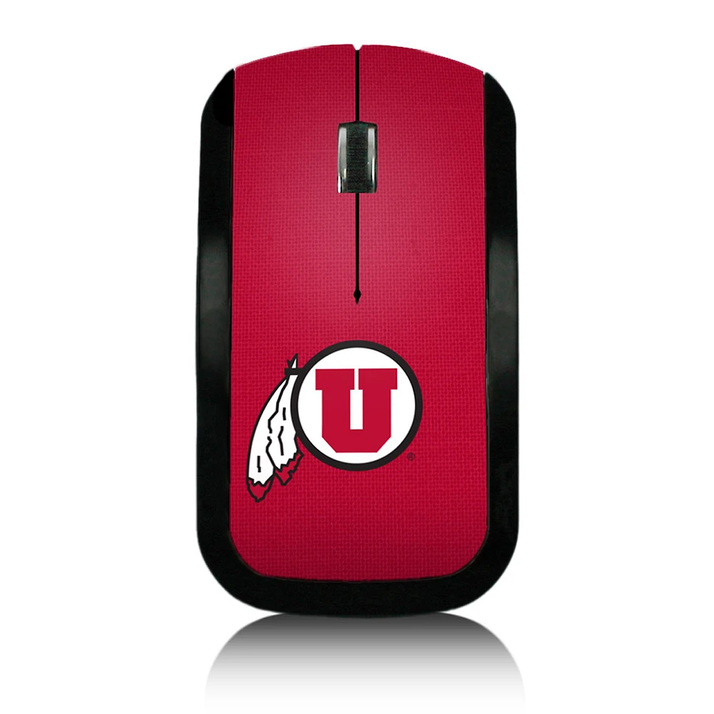 Utah Utes Solid Design Wireless Mouse