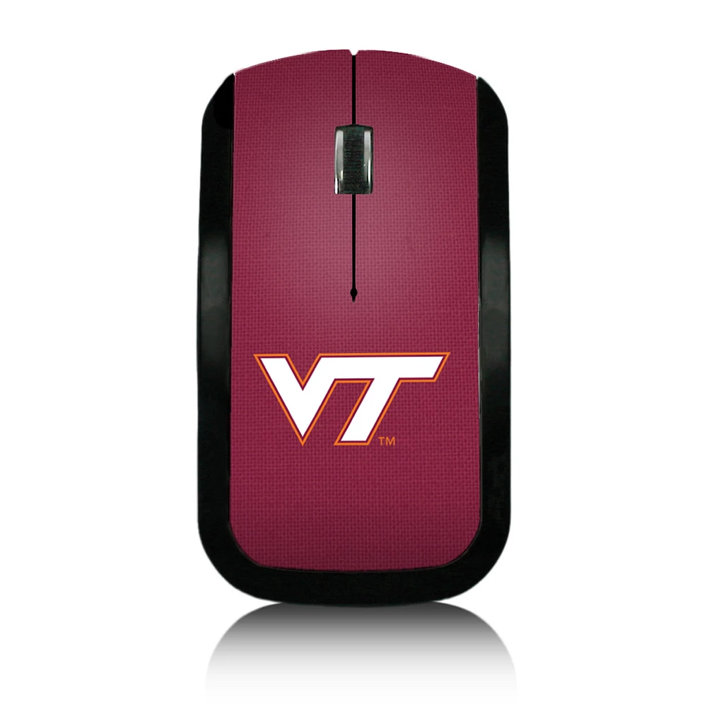 Virginia Tech Hokies Solid Design Wireless Mouse