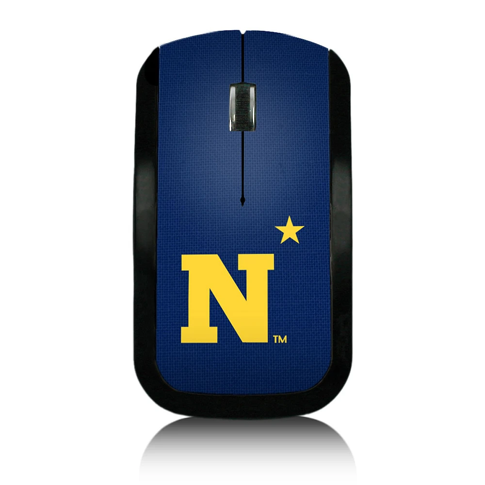 Navy Midshipmen Solid Design Wireless Mouse