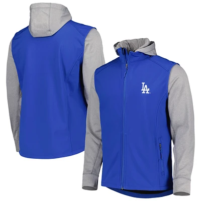 Men's Dunbrooke Royal/Heather Gray Los Angeles Dodgers Alpha Full-Zip Jacket