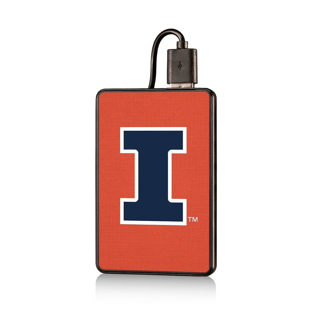 Illinois Fighting Illini 2500mAh Solid Design Credit Card Powerbank