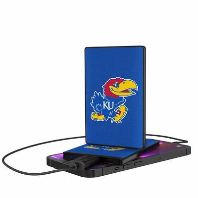 Kansas Jayhawks 2500mAh Solid Design Credit Card Powerbank