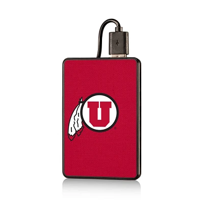 Utah Utes 2500mAh Solid Design Credit Card Powerbank