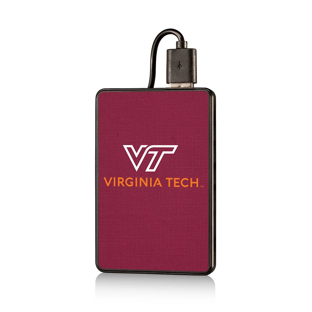 Virginia Tech Hokies 2500mAh Solid Design Credit Card Powerbank